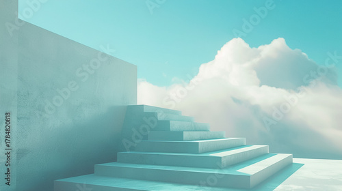 空にある階段