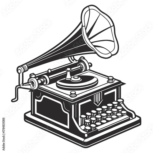 old fashioned typewriter