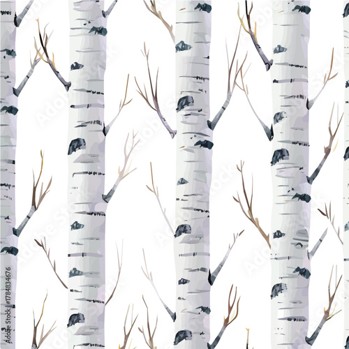 2D design Vector illustration, My Watercolor, hand-painted, simple, simple flat tree bark texture painting illustration isolated on a white background, EPS format design. vector design