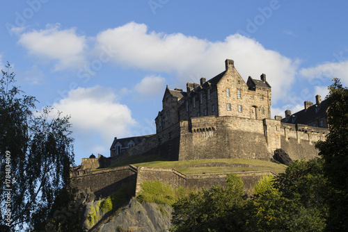 View to Edinburgh Castle, a historic castle in Edinburgh, Scotland