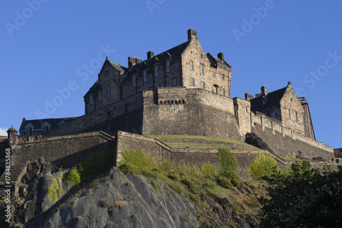View to Edinburgh Castle, a historic castle in Edinburgh, Scotland