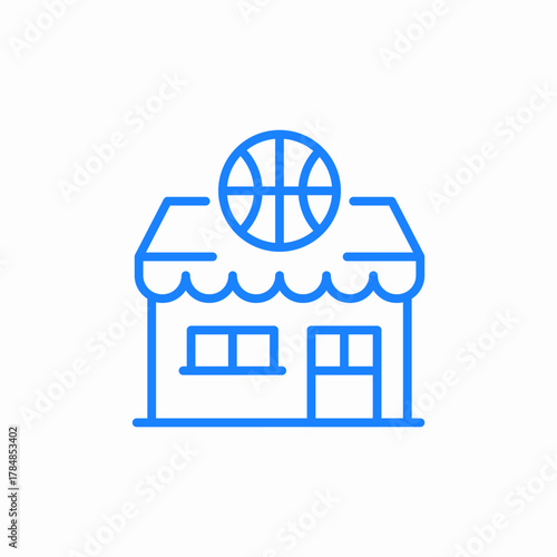 sports shop icon sign vector