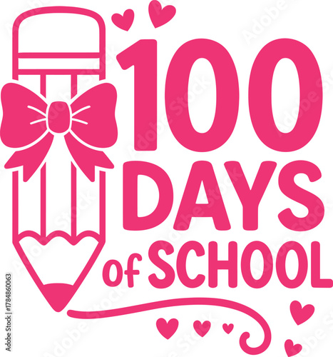 Pink Pencil 100 Days Design