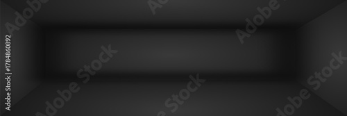 Empty white room. The inner space of the box. Vector design illustration. Mock up for you business project