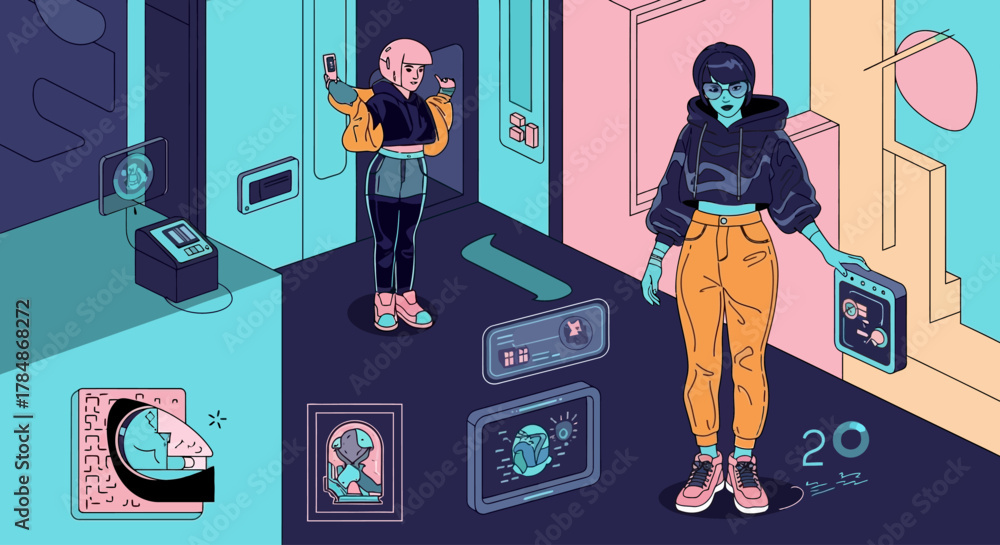 Obraz premium woman in the shop