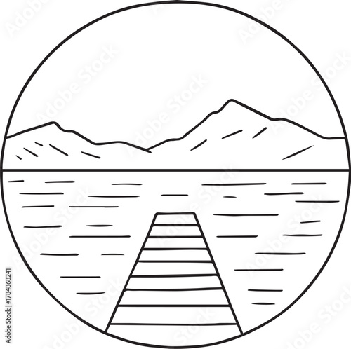 “She waits where silence deepens.”

