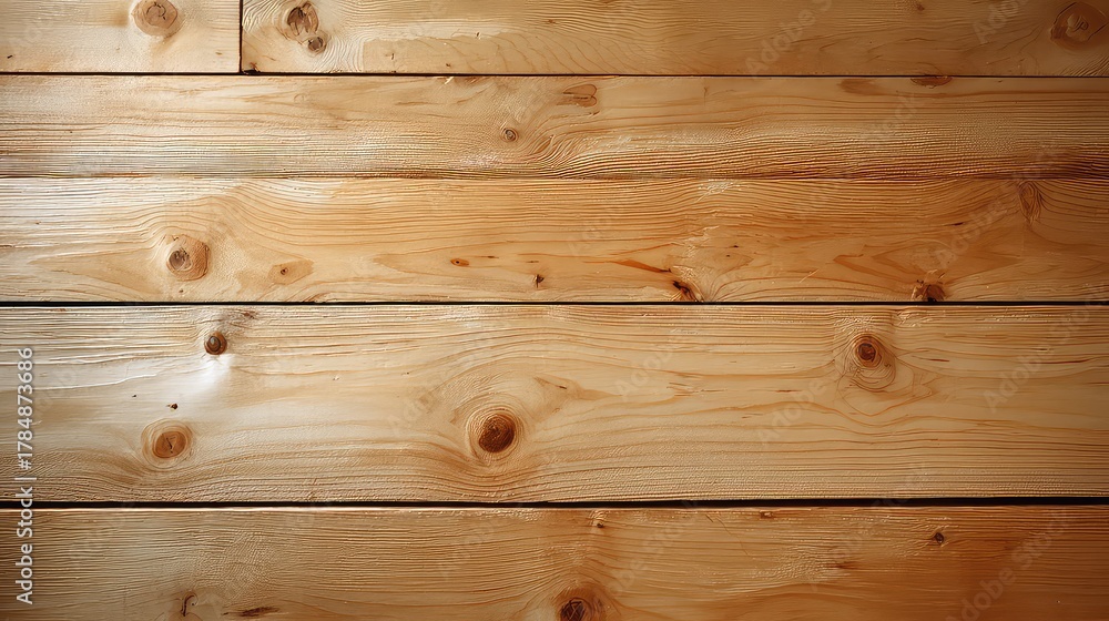 Naklejka premium Natural Light Wood Texture Background for Interior Design, Crafting, or Print Projects Featuring Smooth Grain and Knots