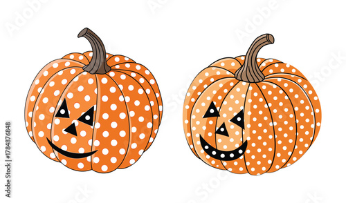 halloween pumpkin isolated on white