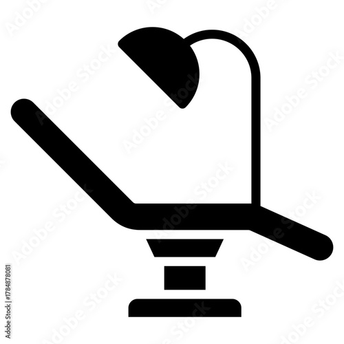 Dental Chair Icon Element For Design