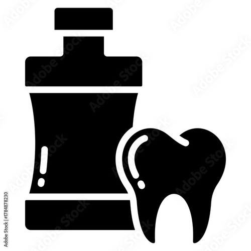 Mouthwash Icon Element For Design