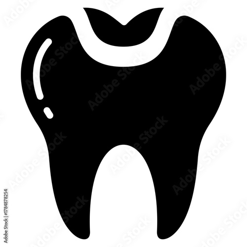 Tooth Filling Icon Element For Design