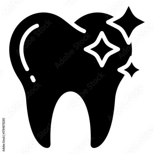 Tooth Whitening Icon Element For Design