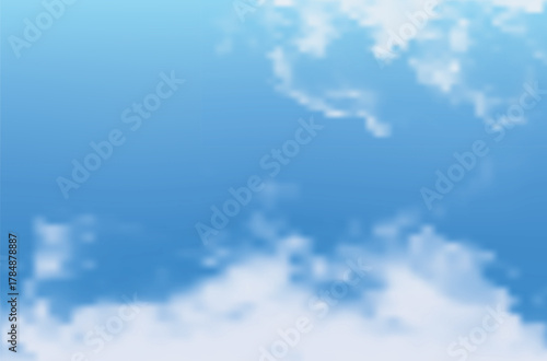 blue sky and flufy white clound,shunshine day on summer or winter,beginning of day,beautiful back ground,clear sky vector