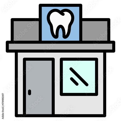 Dental Clinic Icon Element For Design