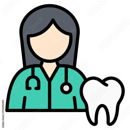 Dentist Icon Element For Design