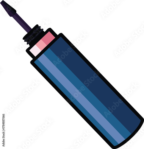 Liquid eyeliner bottle with a precise felt tip applicator