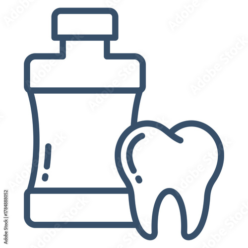 Mouthwash Icon Element For Design