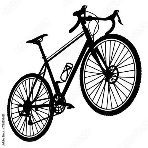 silhouette of a bicycle