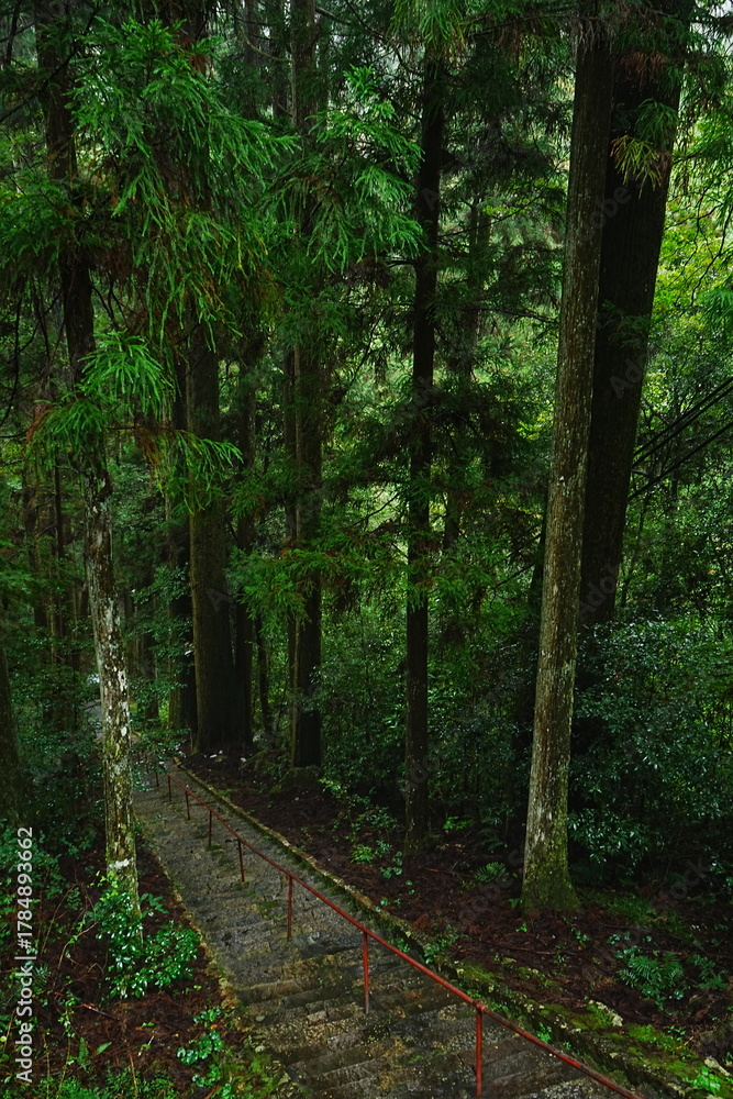 Obraz premium Taki-jinja or Shrine in Gifu, Japan - 日本 岐阜 瀧神社