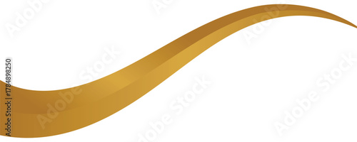abstract gold wave curve. eps 10