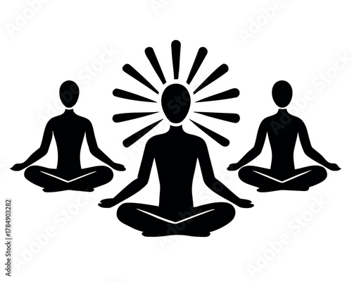 set of meditation and mindfulness icons  vector il(1)