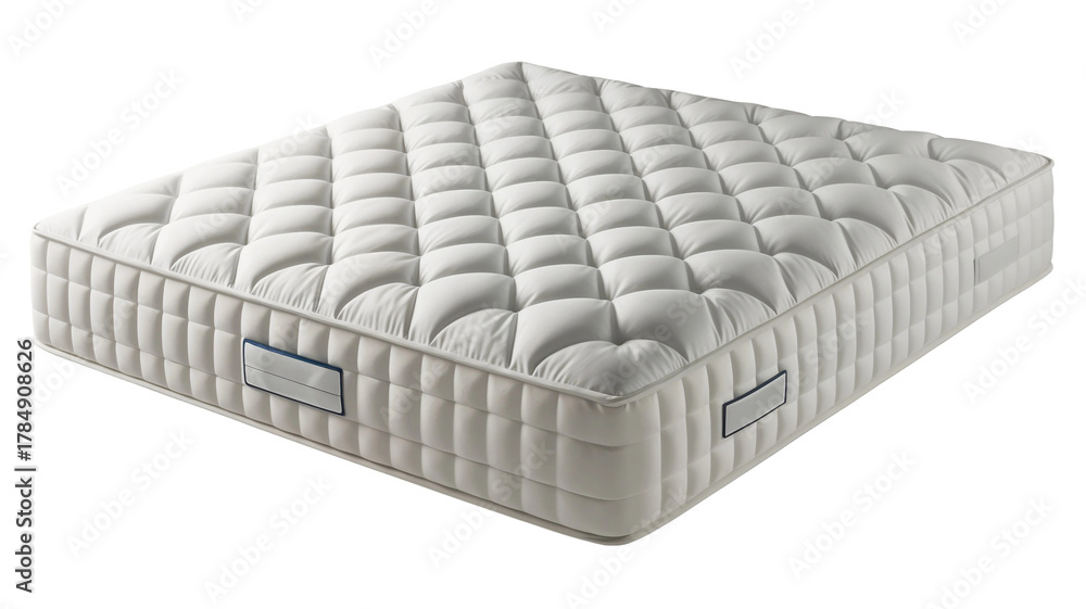 Fototapeta premium White mattress isolated on transparent background