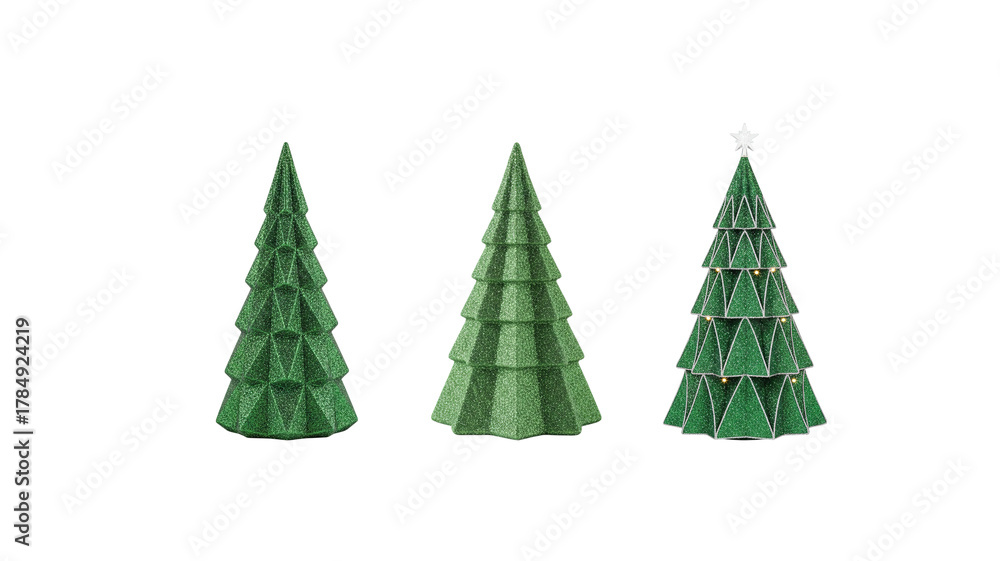 Obraz premium Green Glitter Tree