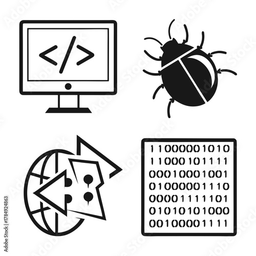 Software development and debugging concept