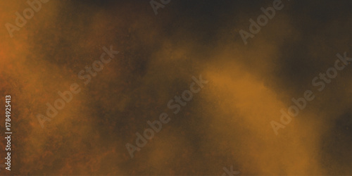 Brown texture. Orange powder explosion on black background. grunge and grainy abstract Flying through stormy brown clouds .