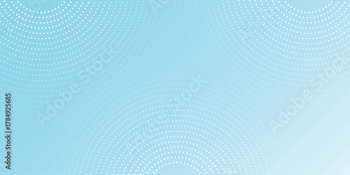 Blue and white gradient abstract background with modern white circle dotted line motif. Simple background concept for covers, banners, brochures, certificates, presentations, and web. EPS. 2
