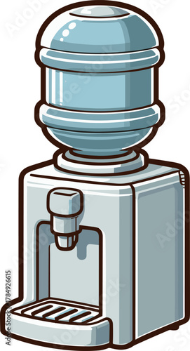  小型ウォーターサーバーのイラスト