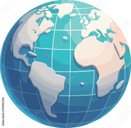 青い地球のイラスト