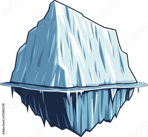 氷山のイラスト