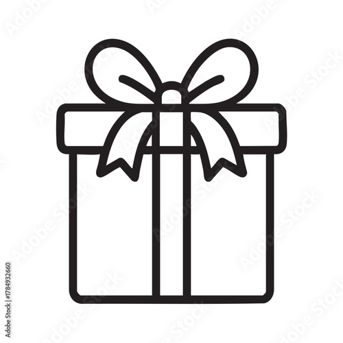 a beautifully wrapped gift box adorned with an elegant ribbon bow sits ready to be opened