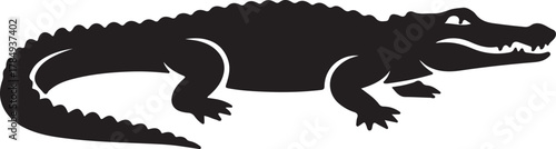 Wolf and bear silhouette vector illustration in nature