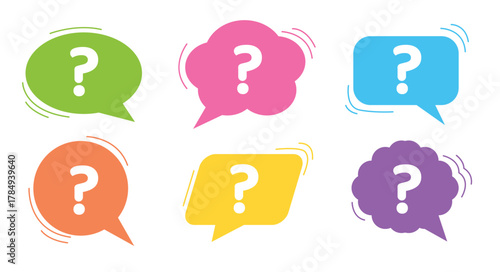 Question mark speech bubble