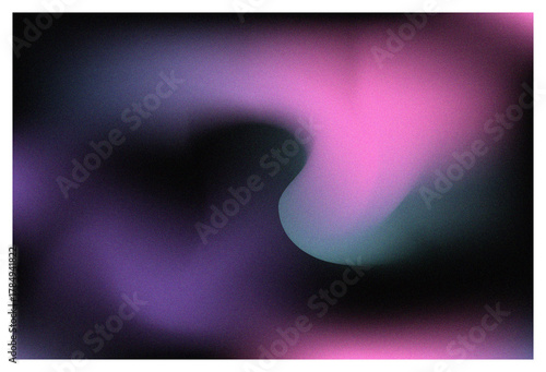 Wallpaper Mural Gradient Monochrome Abstract Background with Grainy Texture Black Torontodigital.ca