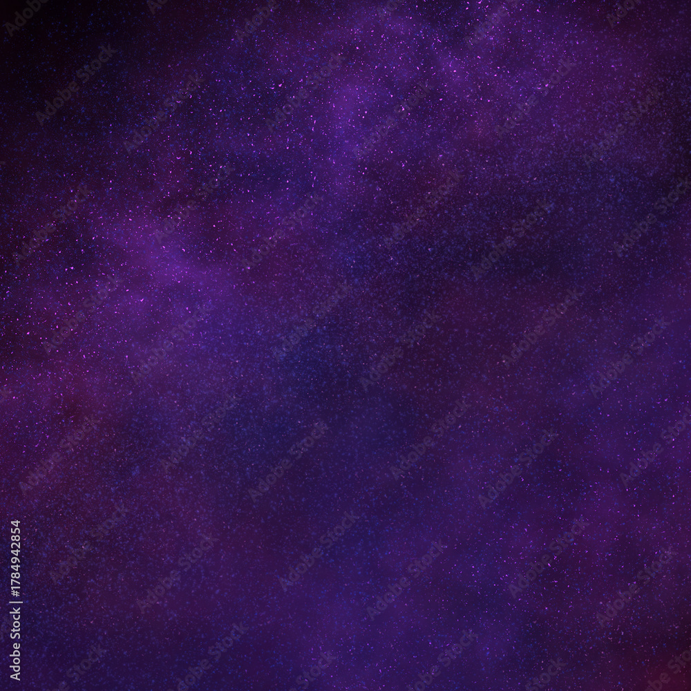 Fototapeta premium Vibrant Purple Nebula Texture with Scattered Cosmic Dust