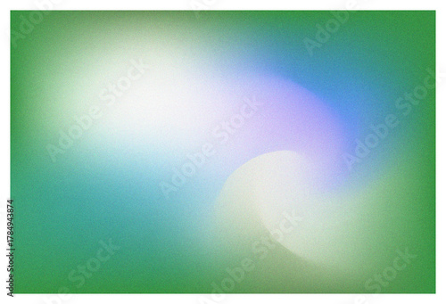 Gradient Monochrome Abstract Background with Grainy Texture Green