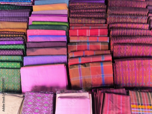 Silk, local products in Thailand