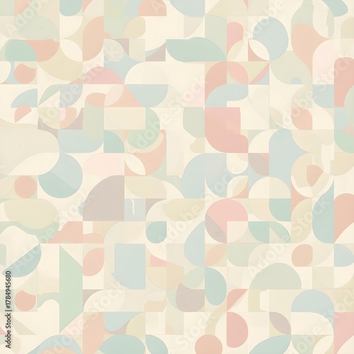 Generative AI- vector seamless pattern with leaves