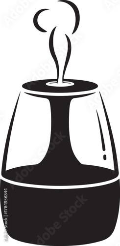 Aromatherapy diffuser with essential oil isolated on white background