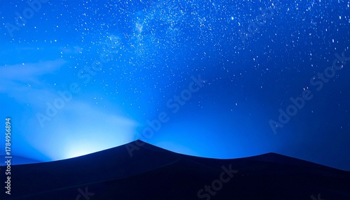 Starry Night Over Desert Dunes