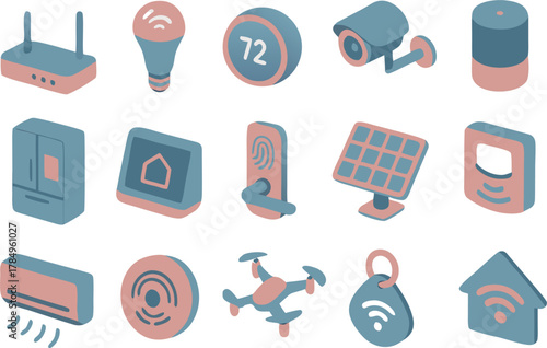 Smart home automation system icons offer modern living solutions with seamless connectivity and energy efficiency for ultimate convenience