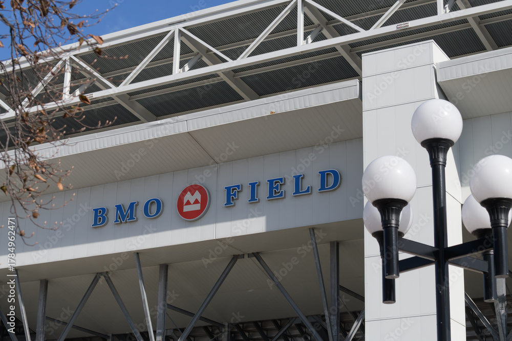 Naklejka premium BMO Field, a stadium, located at 170 Princes' Blvd, Exhibition Place, Toronto