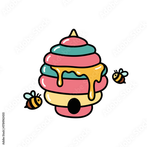 beehive frame with honey