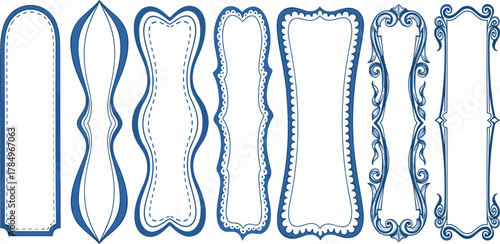 Collection of Decorative Vector Borders and Frames for Design Projects