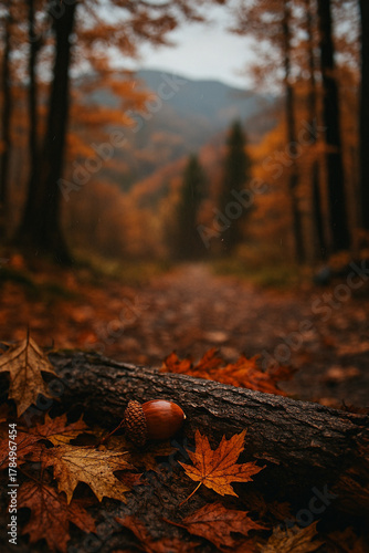 autumn leaves on the ground