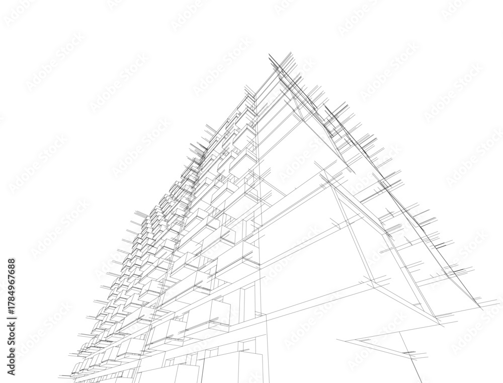 Obraz premium architecture building 3d