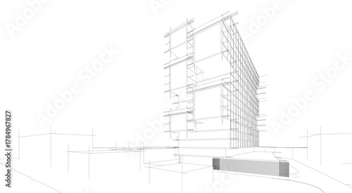 architecture building 3d 